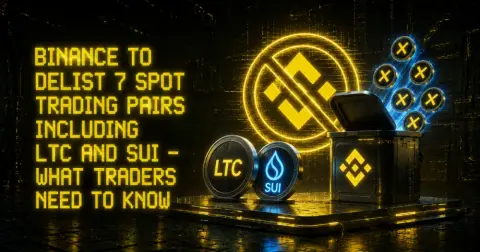 Binance to Delist 7 Spot Trading Pairs Including LTC and SUI — What Traders Need to Know