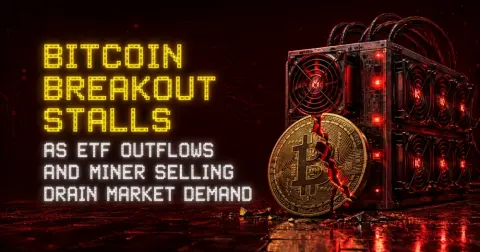 Bitcoin Breakout Stalls as ETF Outflows and Miner Selling Drain Market Demand