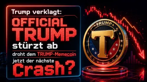 Trump verklagt: OFFICIAL TRUMP stürzt ab – droht dem TRUMP-Memecoin jetzt der nächste Crash?