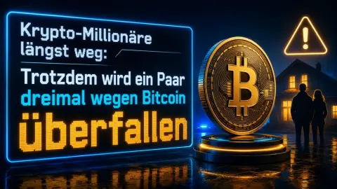 Krypto-Millionäre längst weg: Trotzdem wird ein Paar dreimal wegen Bitcoin überfallen