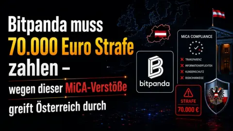 Bitpanda muss 70.000 Euro Strafe zahlen – wegen dieser MiCA-Verstöße greift Österreich durch