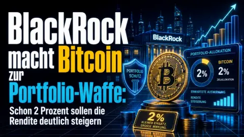 BlackRock macht Bitcoin zur Portfolio-Waffe: Schon 2 Prozent sollen die Rendite deutlich steigern