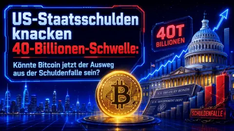 US-Staatsschulden knacken 40-Billionen-Schwelle: Könnte Bitcoin jetzt der Ausweg aus der Schuldenfalle sein?