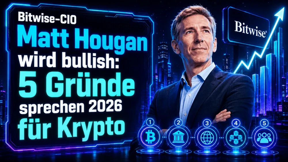 Bitwise-CIO Matt Hougan wird bullish: 5 Gründe sprechen 2026 für Krypto
