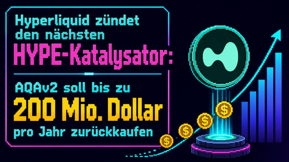 Hyperliquid zündet den nächsten HYPE-Katalysator: AQAv2 soll bis zu 200 Mio. Dollar pro Jahr zurückkaufen