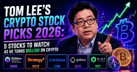 Tom Lee’s Crypto Stock Picks 2026: 5 Stocks to Watch as He Turns Bullish on Crypto