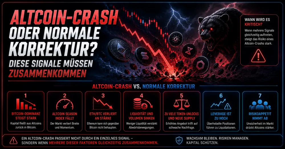 Altcoin-Crash Oder Normale Korrektur? Diese Signale Müssen Zusammenkommen