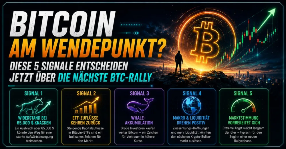 Bitcoin Am Wendepunkt? Diese 5 Signale Entscheiden Jetzt Über Die Nächste BTC-Rally