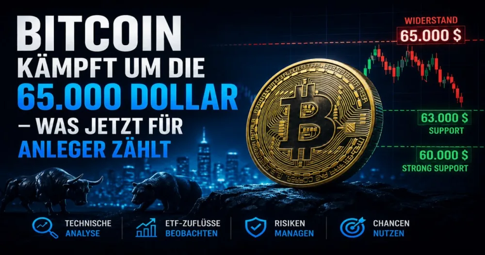 Bitcoin Kämpft Um Die 65.000 Dollar – Was Jetzt Für Anleger Zählt