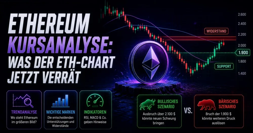 Ethereum Kursanalyse: Was der ETH-Chart jetzt verrät