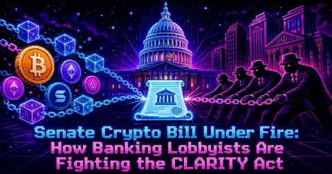 Senate Crypto Bill Under Fire: How Banking Lobbyists Are Fighting the CLARITY Act