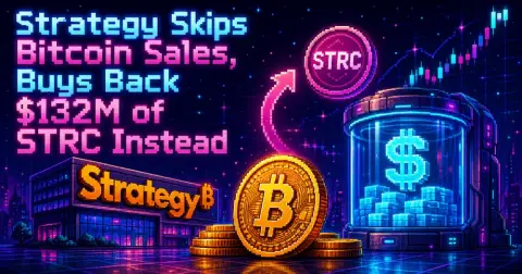 Strategy Skips Bitcoin Sales, Buys Back $132M of STRC Instead
