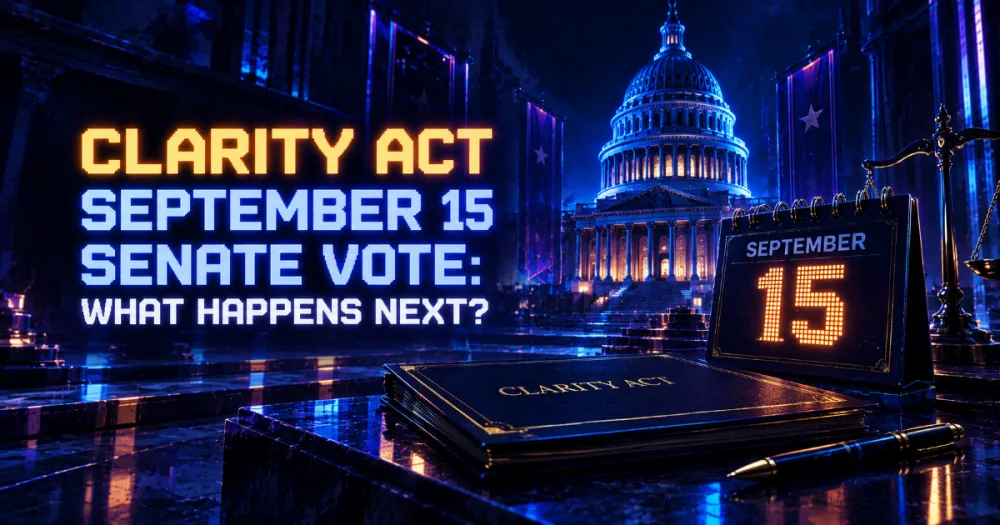 CLARITY Act September 15 Senate Vote: What Happens Next?