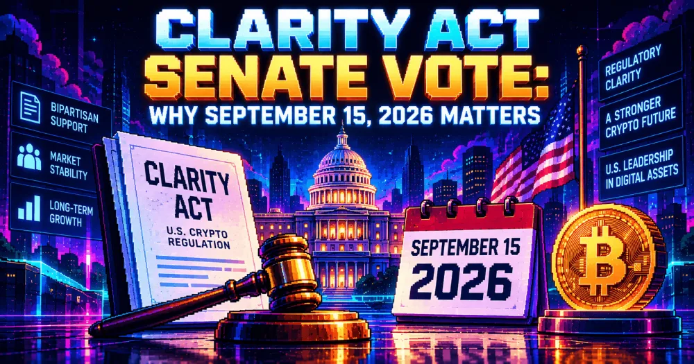 CLARITY Act Senate Vote: Why September 15, 2026 Matters