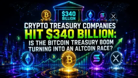 Crypto Treasury Companies Hit $340 Billion: Is the Bitcoin Treasury Boom Turning Into an Altcoin Race?