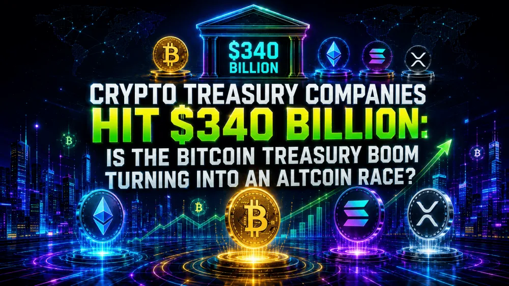 Crypto Treasury Companies Hit $340 Billion: Is the Bitcoin Treasury Boom Turning Into an Altcoin Race?