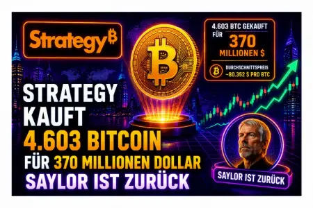 Strategy Kauft 4.603 Bitcoin Für 370 Millionen Dollar – Saylor Ist Zurück