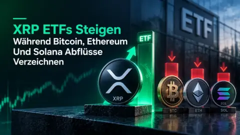 XRP ETFs Steigen Während Bitcoin, Ethereum Und Solana Abflüsse Verzeichnen