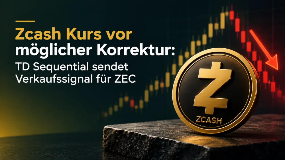 Zcash Kurs vor möglicher Korrektur: TD Sequential sendet Verkaufssignal für ZEC