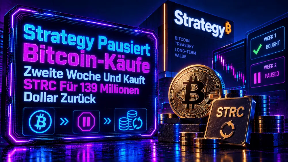 Strategy Pausiert Bitcoin-Käufe Zweite Woche Und Kauft STRC Für 139 Millionen Dollar Zurück