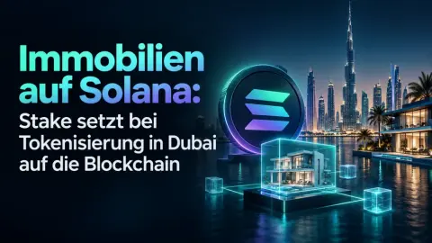 Immobilien auf Crypto: Stake setzt bei Tokenisierung in Dubai auf die Solana Blockchain