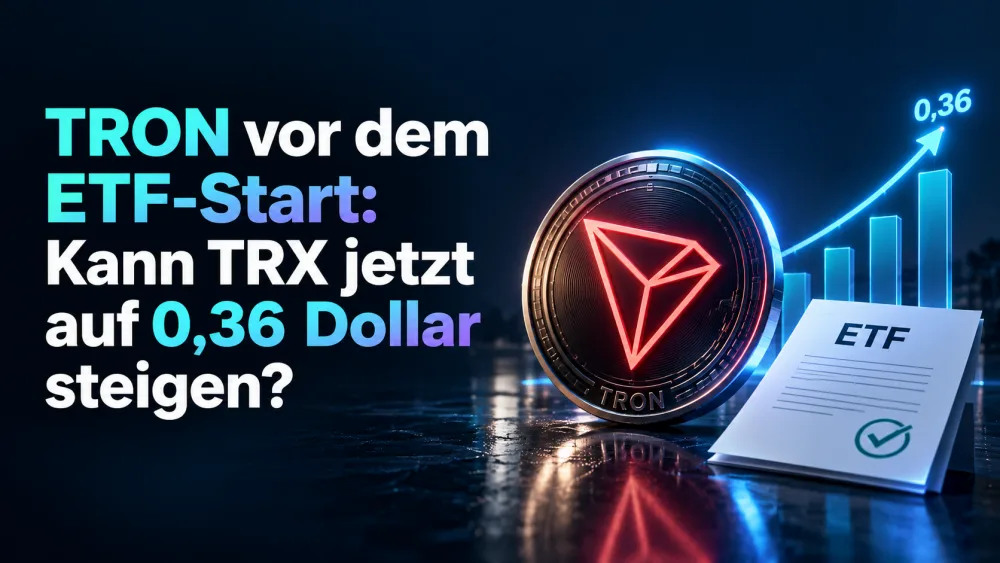 TRON vor dem ETF-Start: Kann TRX jetzt auf 0,36 Dollar steigen?