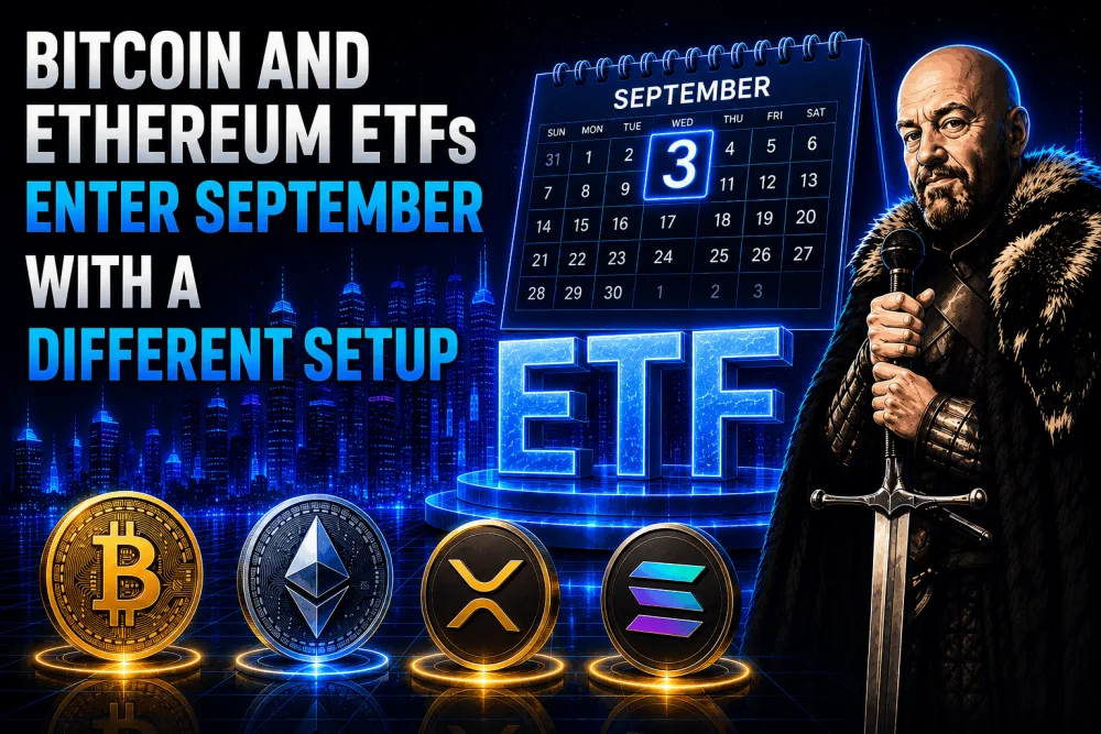 Bitcoin and Ethereum ETFs Enter September With a Different Setup