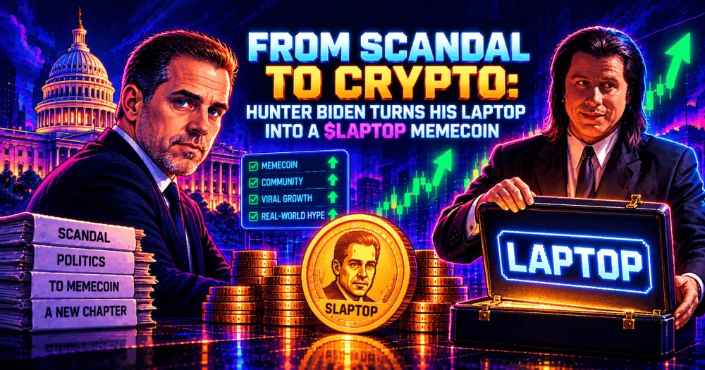 From Scandal to Crypto: Hunter Biden Turns His Laptop Into a $LAPTOP Memecoin