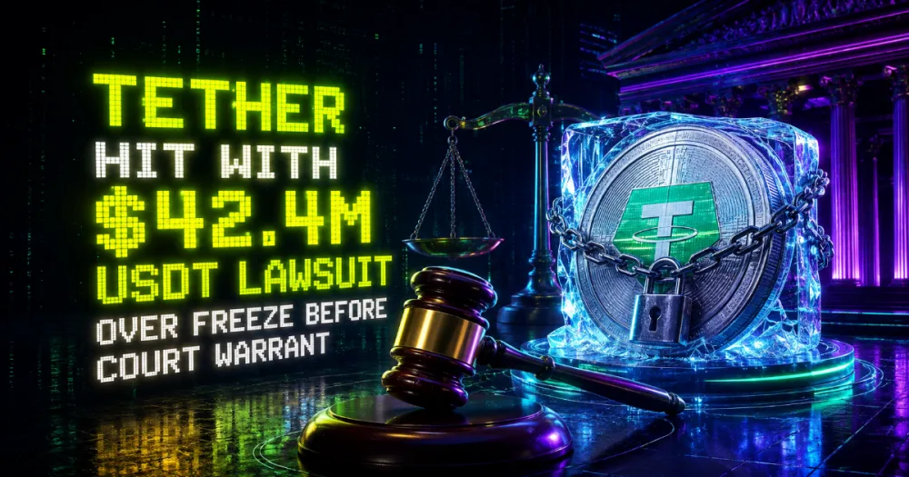 Tether Hit With $42.4M USDT Lawsuit Over Freeze Before Court Warrant
