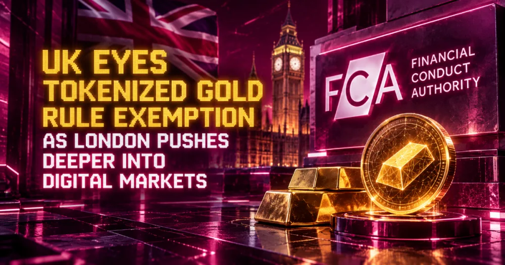 UK Eyes Tokenized Gold Rule Exemption as London Pushes Deeper Into Digital Markets - Bitcoin Foundation