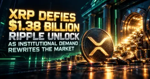 XRP Defies $1.38 Billion Ripple Unlock as Institutional Demand Rewrites the Market