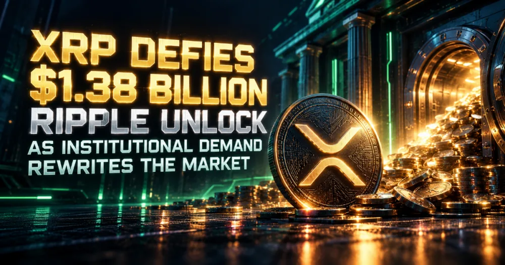 XRP Defies $1.38 Billion Ripple Unlock as Institutional Demand Rewrites the Market