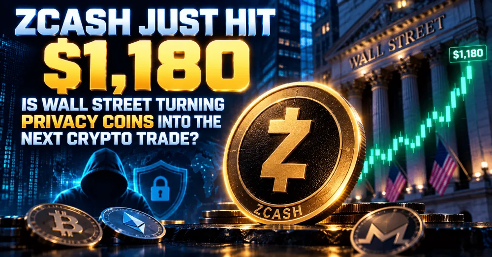 Zcash Just Hit $1,180: Is Wall Street Turning Privacy Coins Into the Next Crypto Trade?