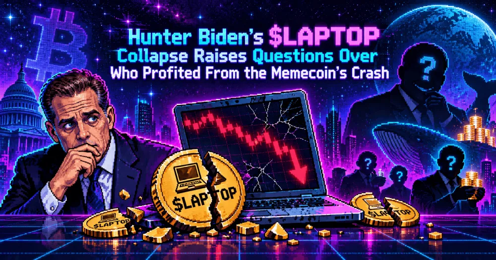 Hunter Biden’s $LAPTOP Collapse Raises Questions Over Who Profited From the Memecoin’s Crash