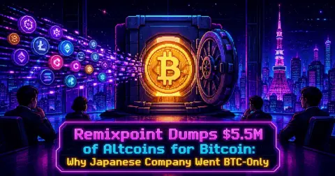 Remixpoint Dumps $5.5M of Altcoins for Bitcoin: Why Japanese Company Went BTC-Only