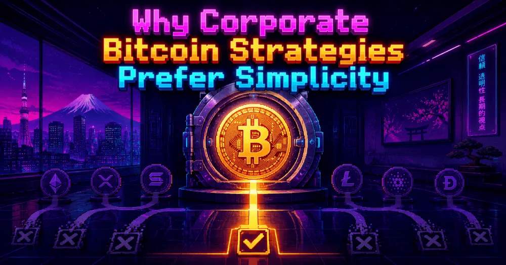Why Corporate Bitcoin Strategies Prefer Simplicity