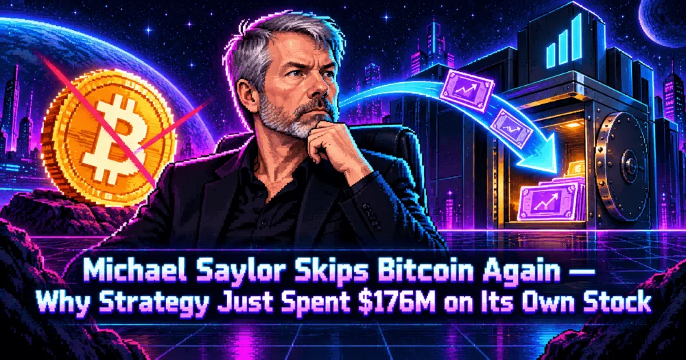 Michael Saylor Skips Bitcoin Again — Why Strategy Just Spent $176M on Its Own Stock